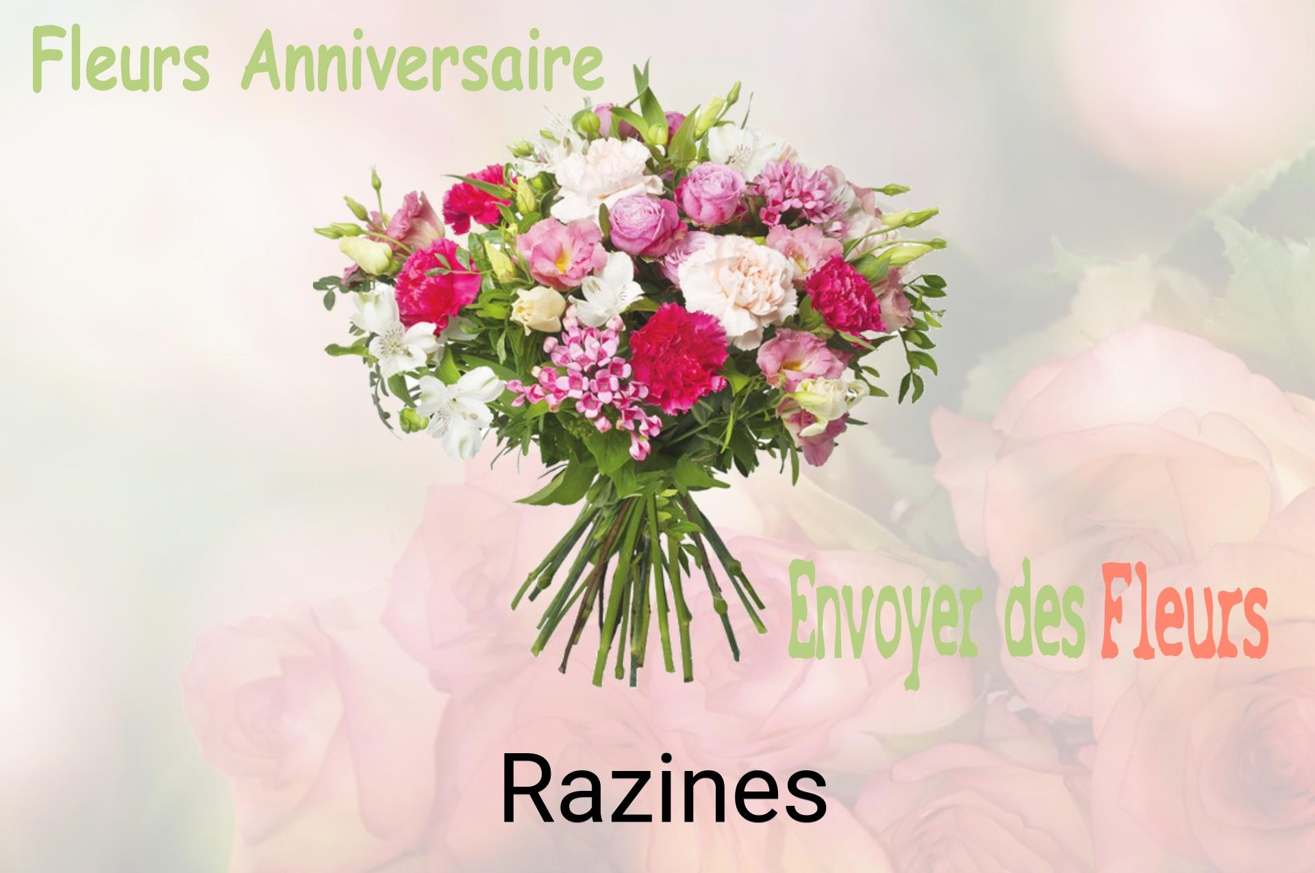 Bouquet de fleurs d’anniversaire livré à Razines